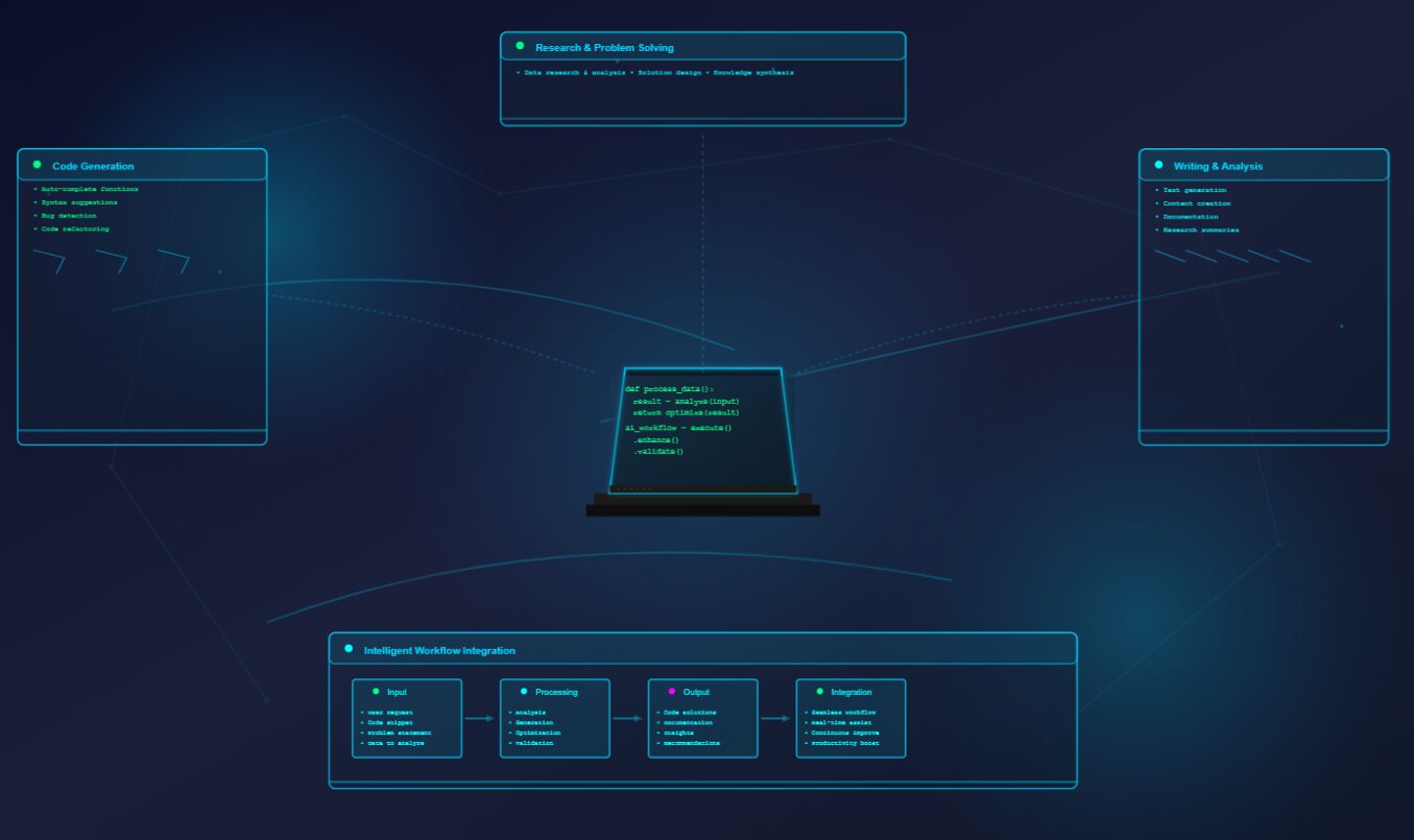 AI assistants used for coding writing and research tasks