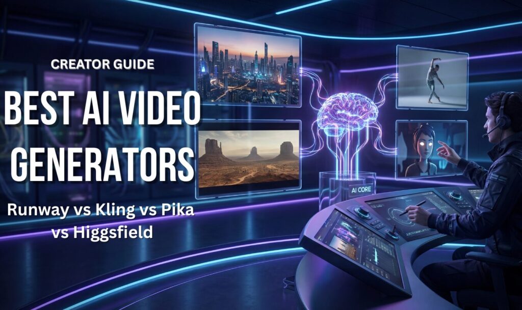 Best AI video generators comparison Runway Kling Pika Higgsfield