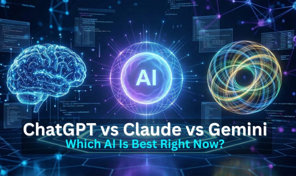 ChatGPT vs Claude vs Gemini AI comparison